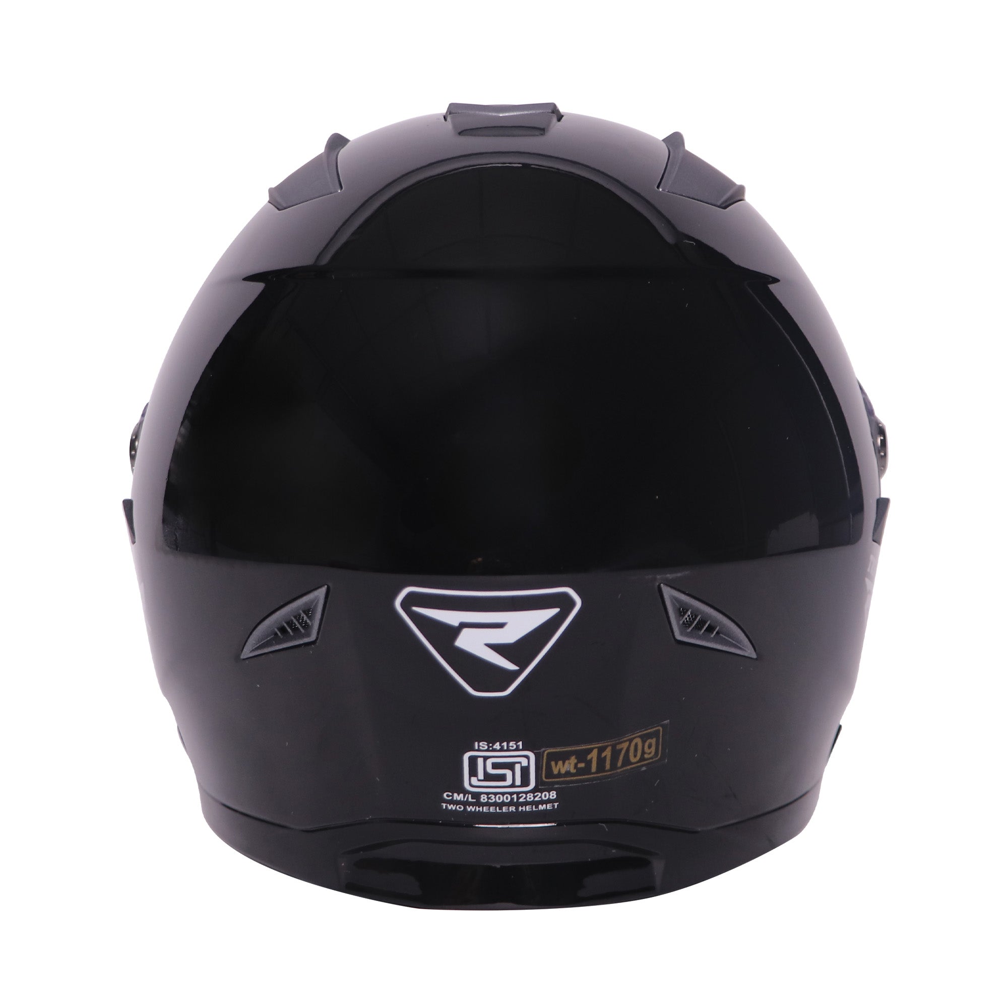 TVS Raider Full Face Helmet, Color: Black & Grey | ISI Certified